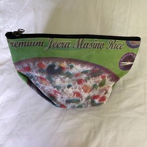 Repurposed Nepalese Rice Bag Makeup Bag